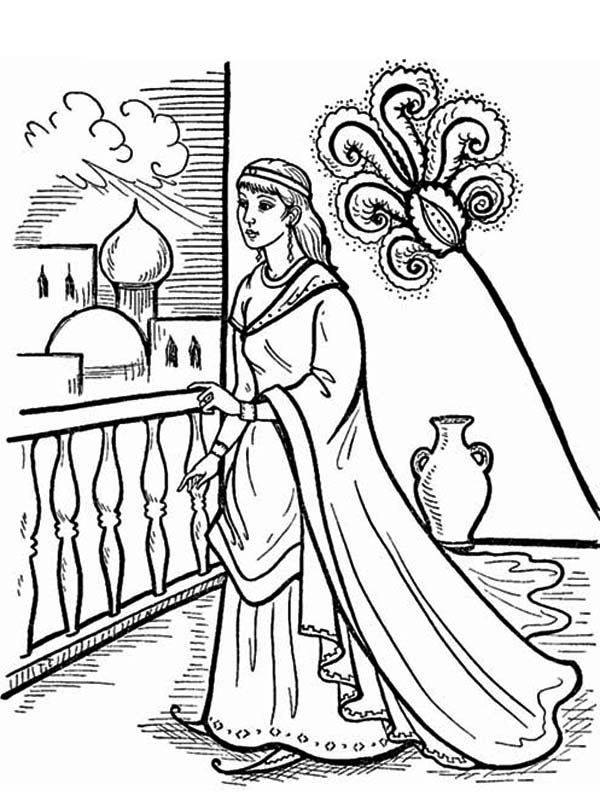 Coloring Pages Esther Queen Bible 600x796 Coloring Pages Esther Queen Bible