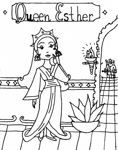 Queen Esther Coloring Page Amp Coloring Book 471x599 Queen Esther Coloring Page Amp Coloring Book