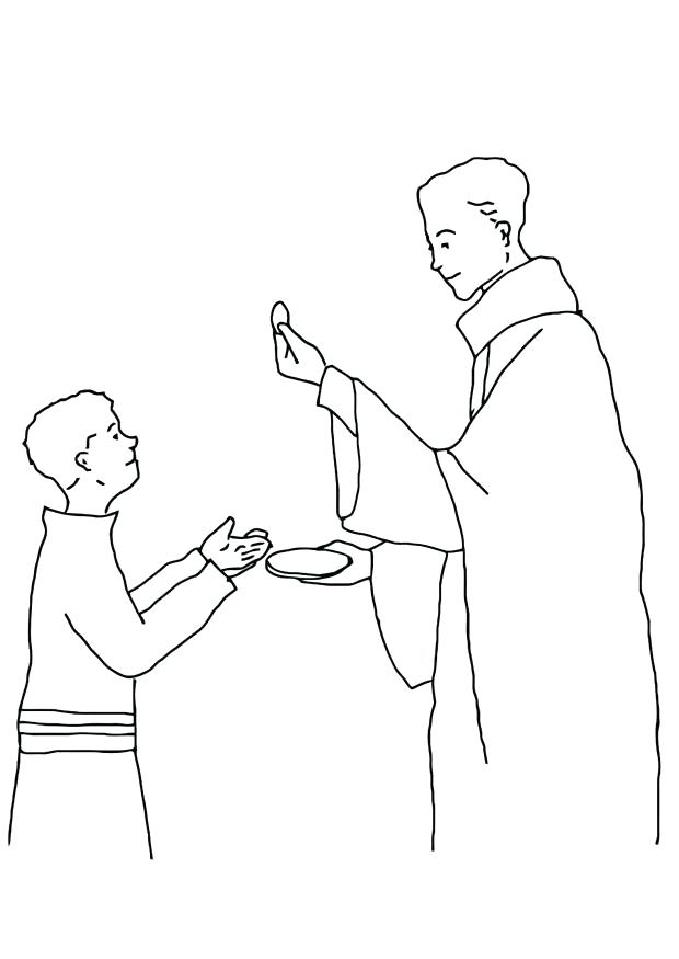 620x875 Eucharist Coloring Pages Download Large Image Eucharist Colouring