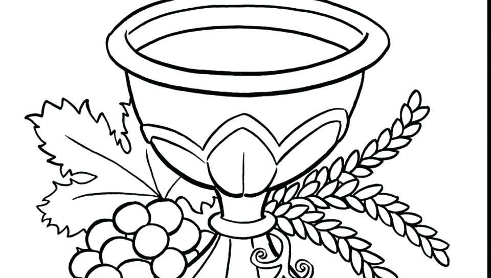 960x544 First Communion Coloring Pages Unforgettable For Kids Holy My