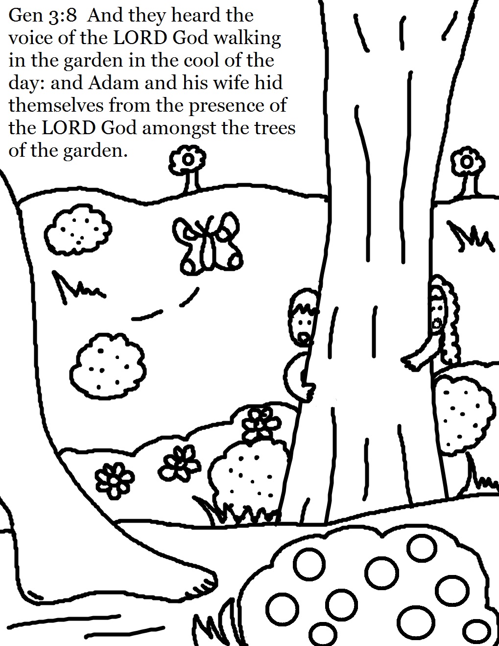 Eve Coloring Pages