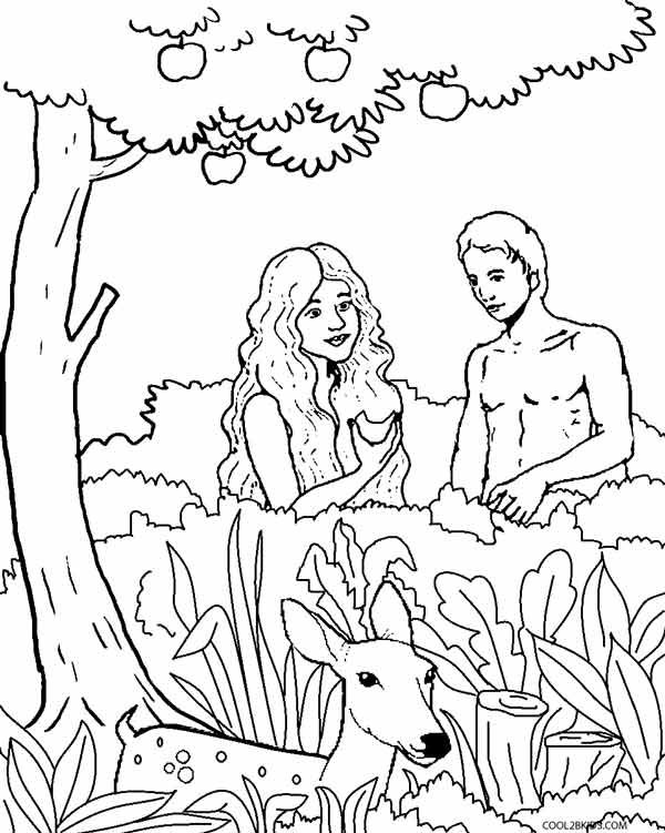 600x751 Adam Eve Bible Coloring Pages Adam And Eve In The Garden Of Eden