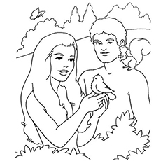 230x230 Top 25 Freeprintable Adam And Eve Coloring Pages Online