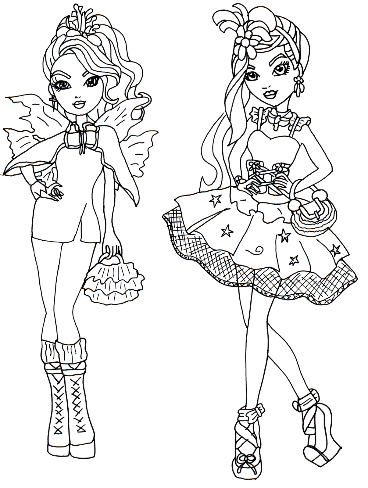 1207x1600 Fresh Free Printable Ever After High Coloring Pages Faybelle Thorn