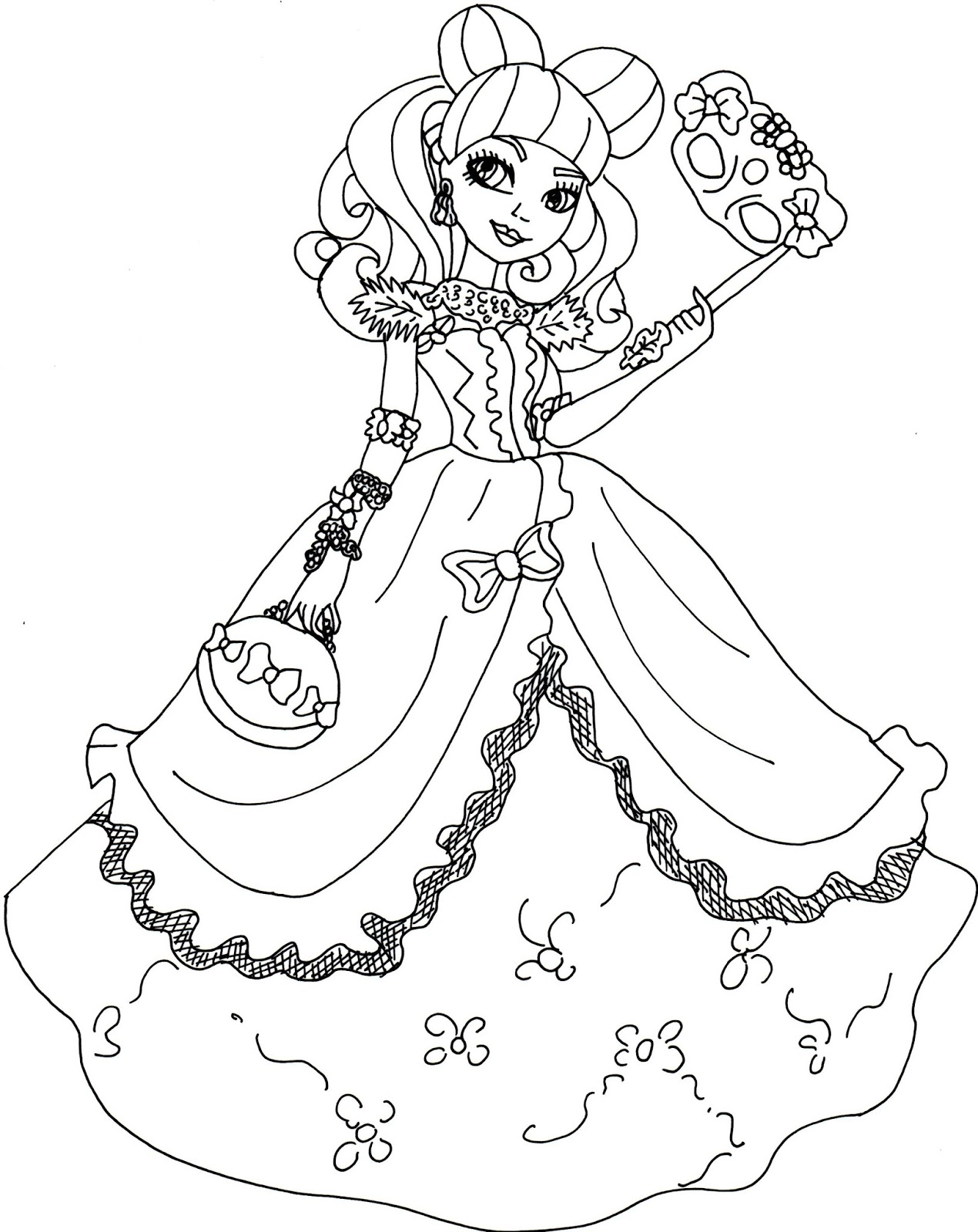 Free Printable Ever After High Coloring Pages Blondie Lockes 1270x1600 Free Printable Ever After High Coloring Pages Blondie Lockes