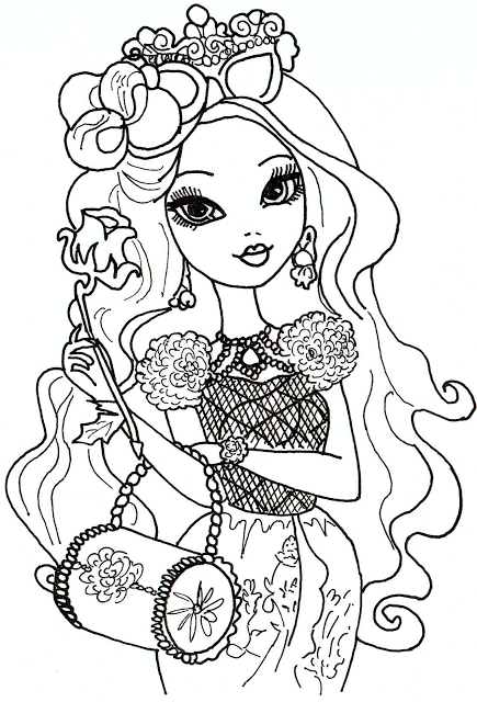 Lots Of Free Printable Ever After High Coloring Pages Briar 435x640 Lots Of Free Printable Ever After High Coloring Pages Briar