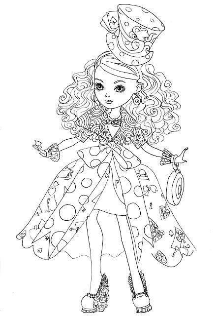 441x640 Kara Realm Ever After High Fashion Coloring Page Fashion
