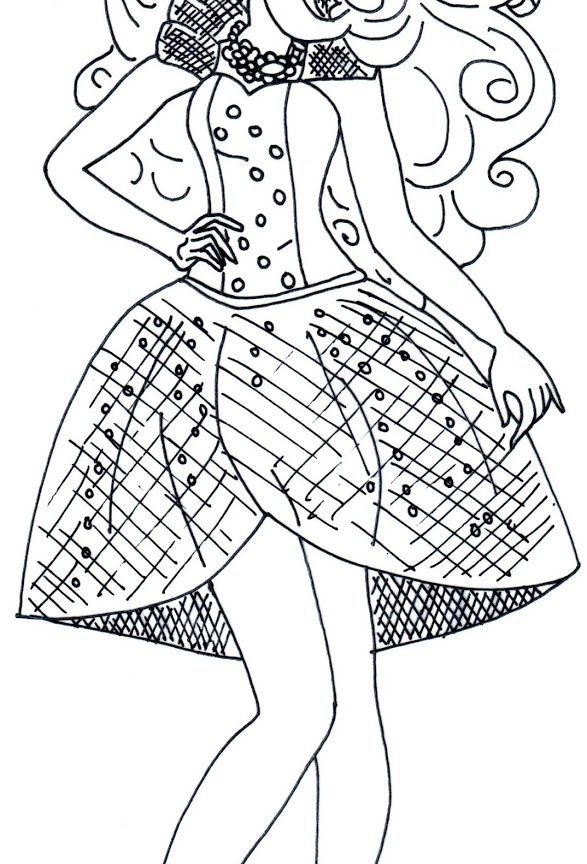 Ever After High Coloring Pages Breathtaking For Kids Way Too 587x864 Ever After High Coloring Pages Breathtaking For Kids Way Too