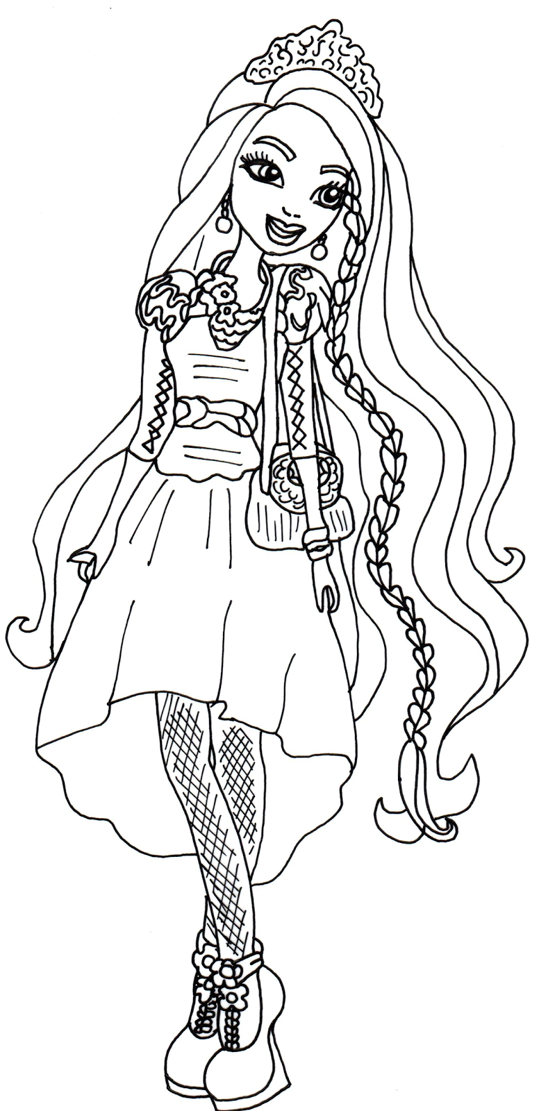 Ever After High Poppy O Hair Coloring Pages 776x1600 Ever After High Poppy O Hair Coloring Pages
