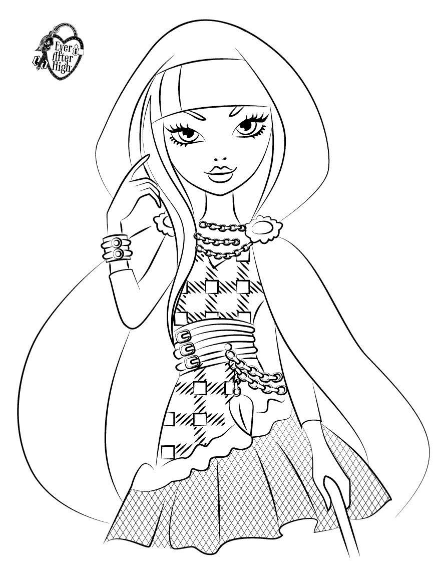 Ever After High Coloring Pages Cerise 879x1146 Ever After High Coloring Pages Cerise