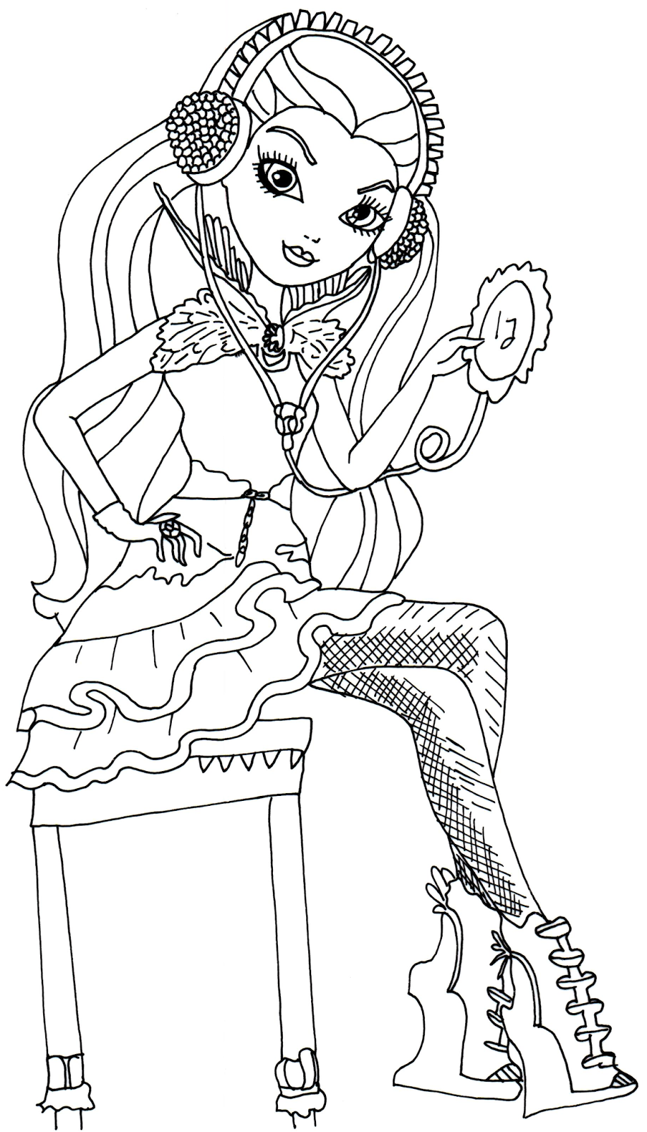 915x1600 Ever After High Coloring Pages