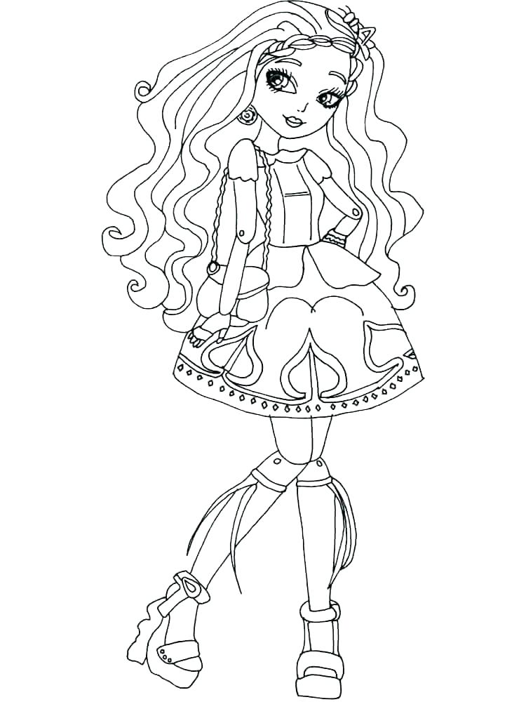 750x1000 Ever After High Coloring Pages Duchess Swan Best Images On Sheets