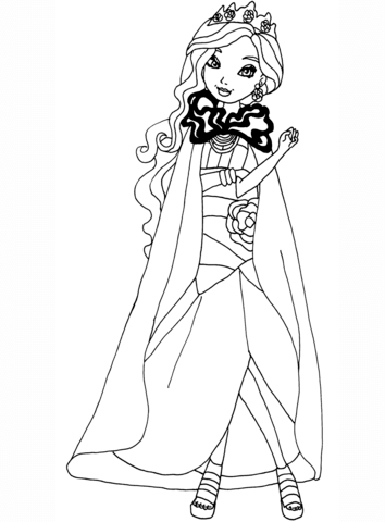354x480 Ever After High Cupid Coloring Page
