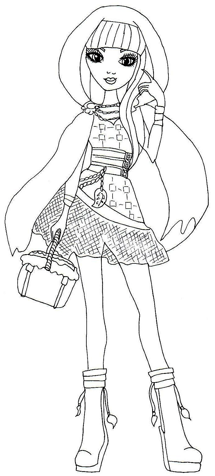 697x1543 Free Printable Ever After High Coloring Pages Cerise Hood Ever