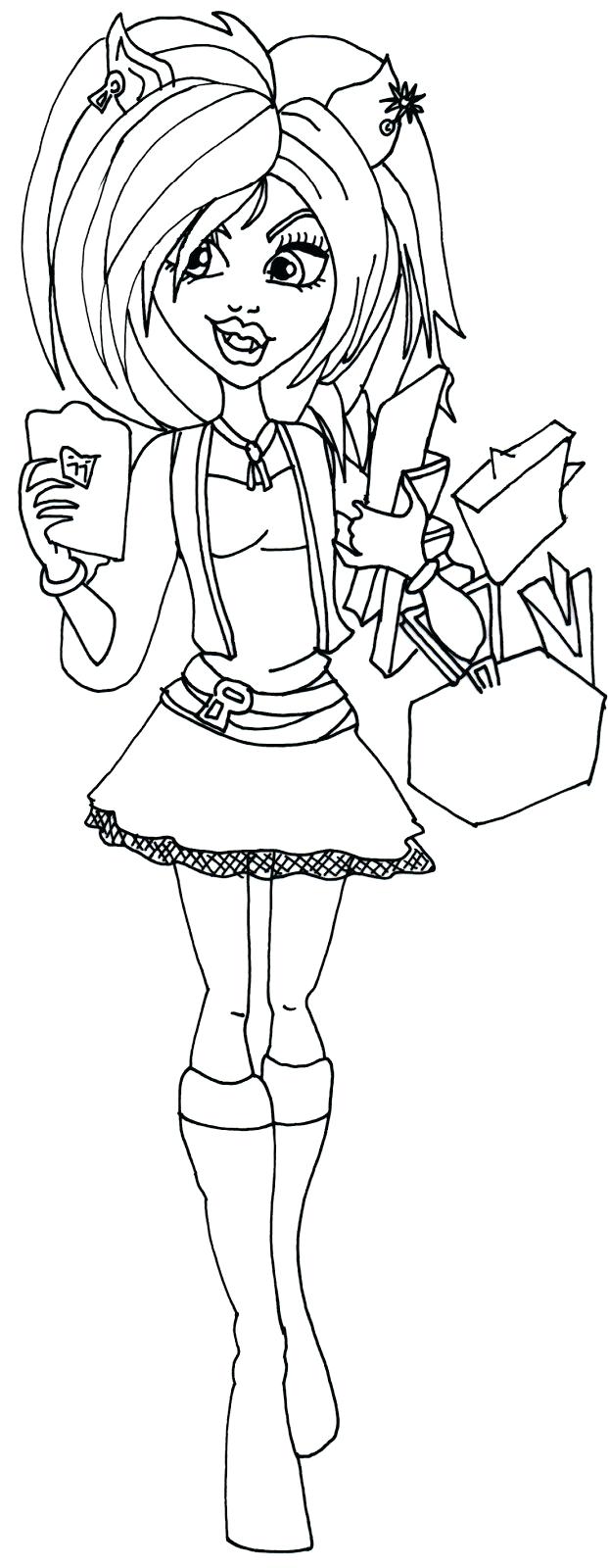 621x1600 Coloring Pages ~ Monster High Printable Coloring Pages Free Ever