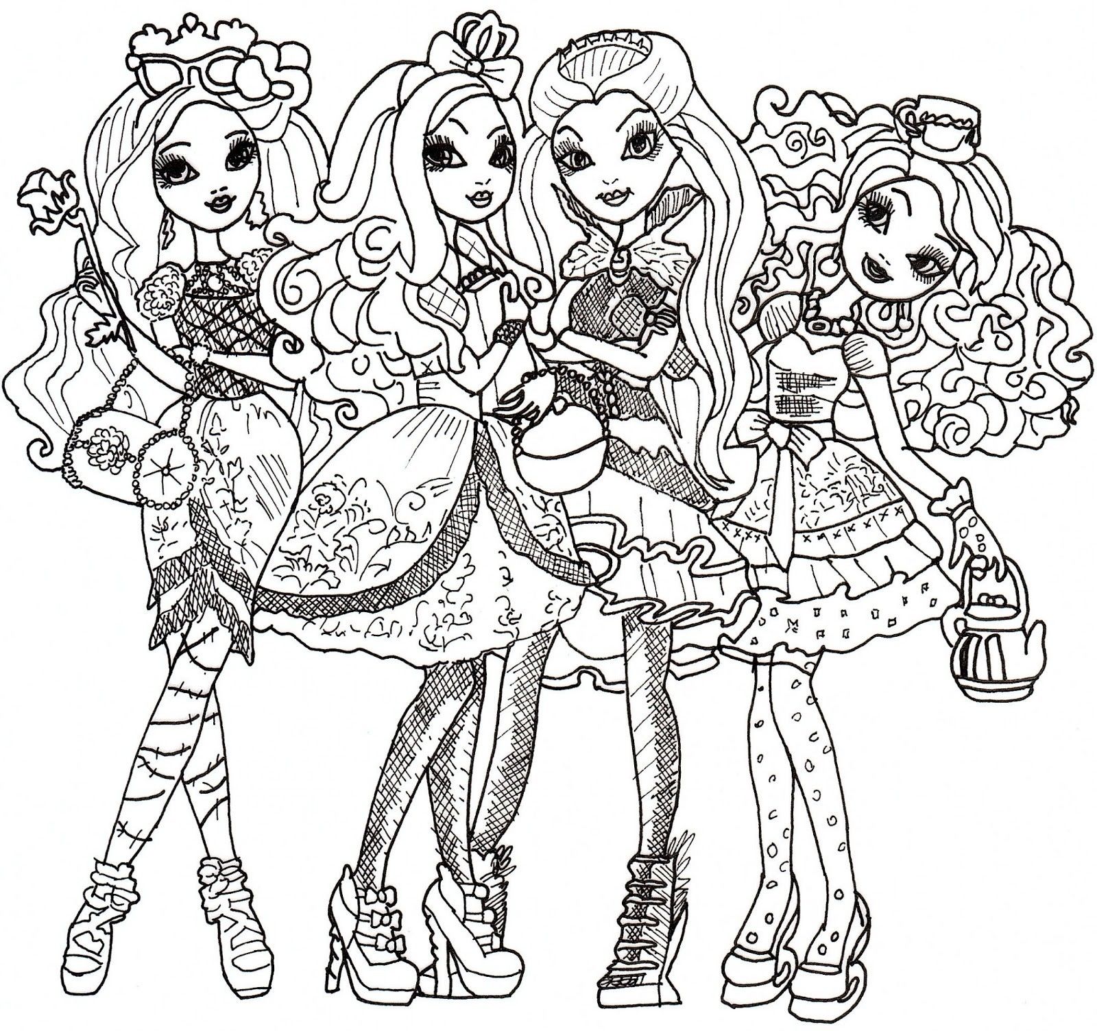 1600x1504 Ever After High Coloring Pages Getcoloringpages Download Of Ever