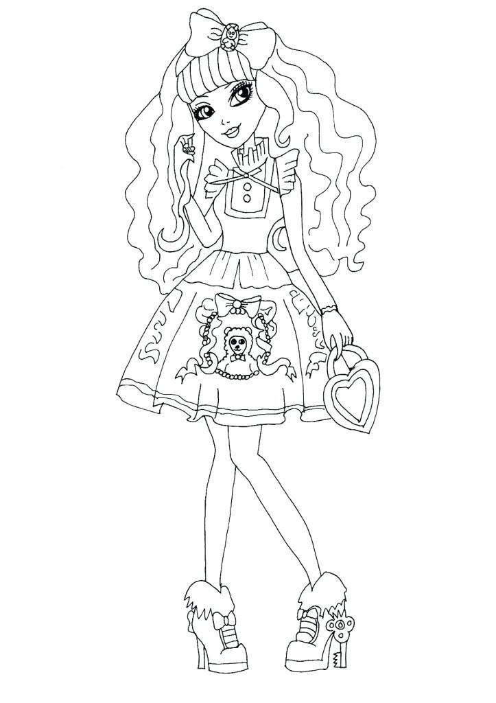 723x1024 Free Blondie Lockes Of Ever After High Coloring Pages To Print Out