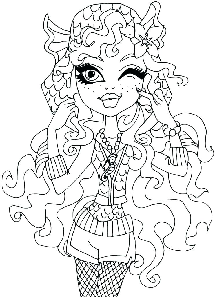 742x1024 Monster High Coloring Pages All Characters Monster High Color