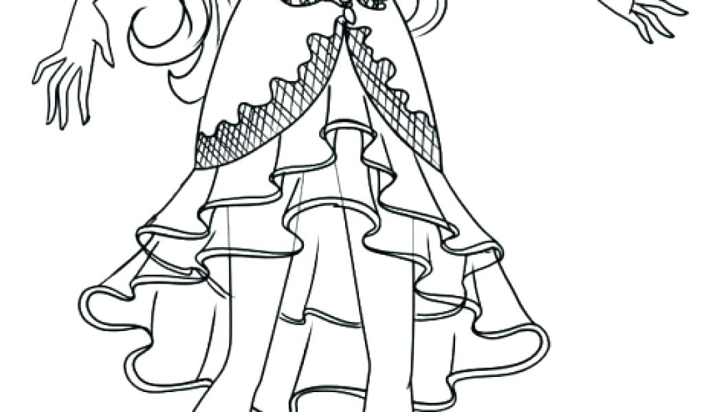 1024x600 Monster High Coloring Pages To Print For Free Ever After High