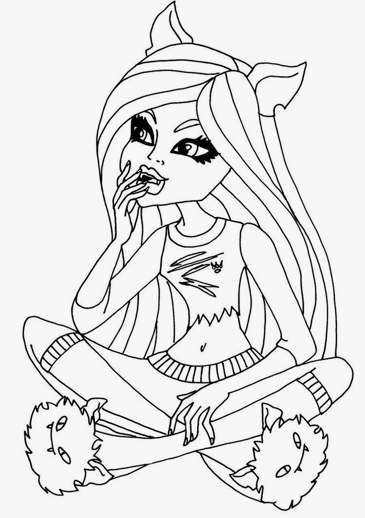 750x1064 Coloring Pages Monster High Coloring Pages Free And Printable