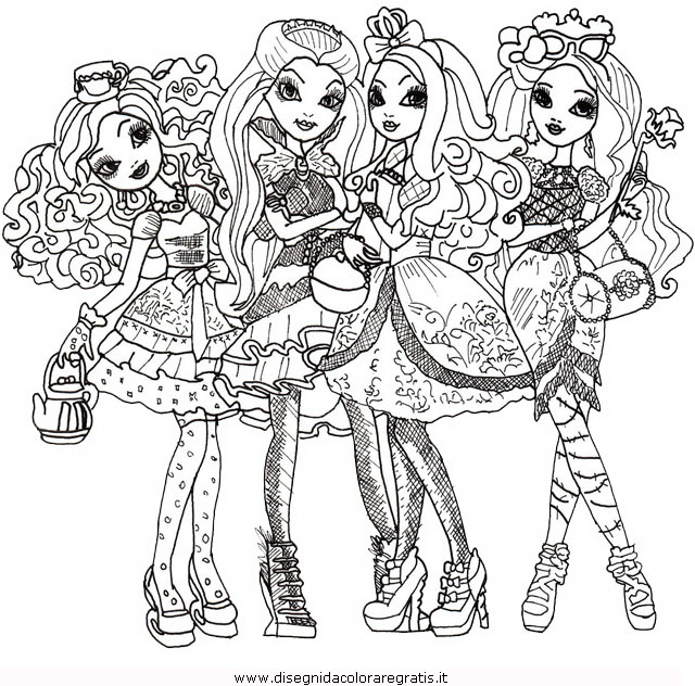 640x632 Ever After High Coloring Pages