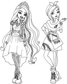 236x296 Free Printable Ever After High Coloring Pages Lizzie Hearts