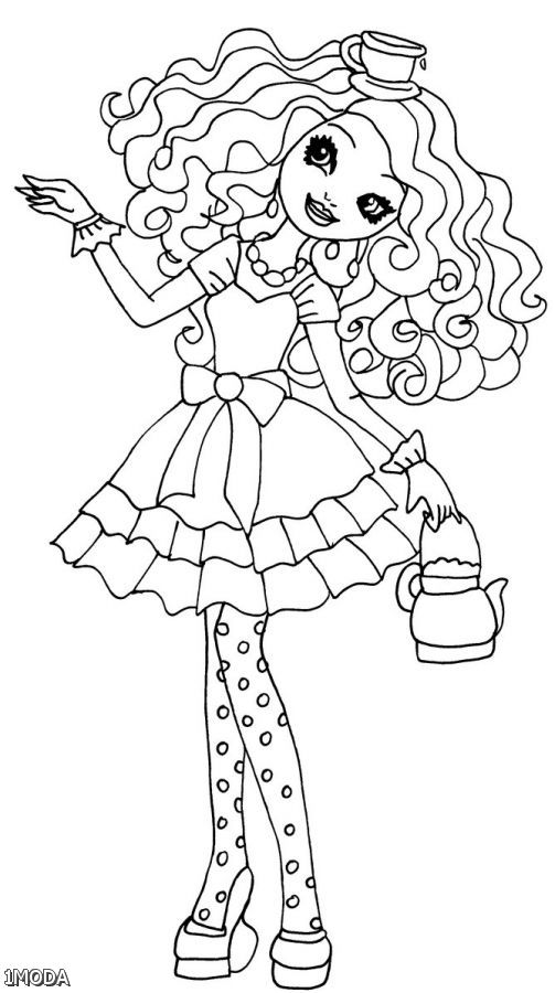 503x900 Ever After High Madeline Coloring Pages