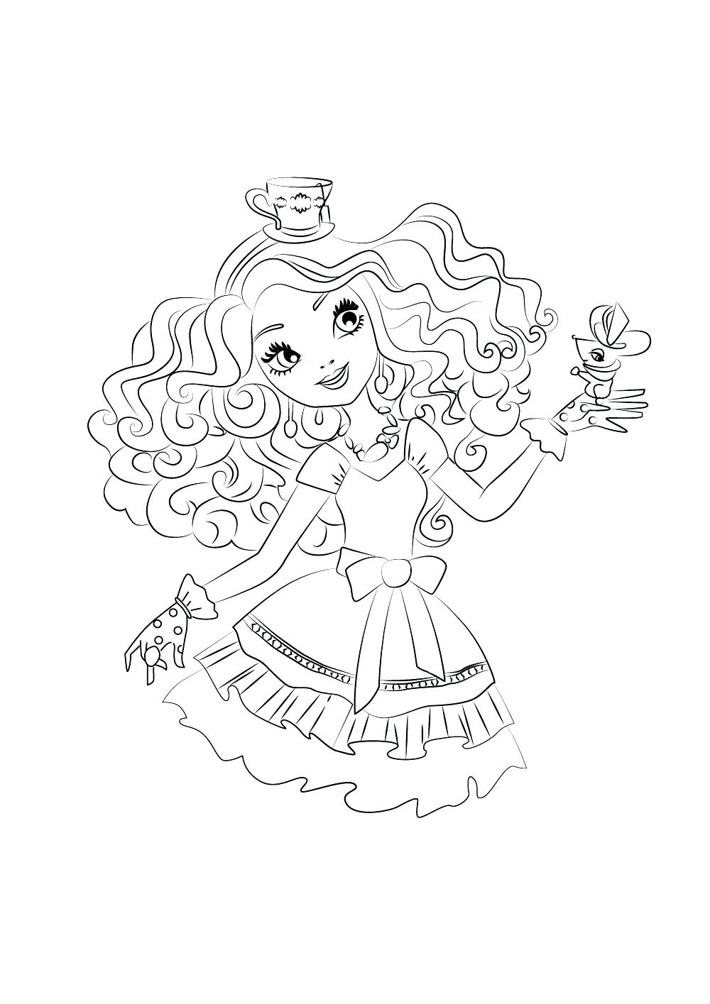 1000x1415 Peachy Design Madeline Coloring Pages Printable Ever After High