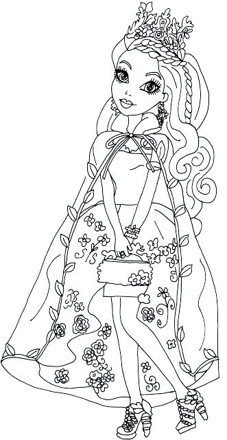 331x640 Ever After High Coloring Page Large Size Of Ever After High