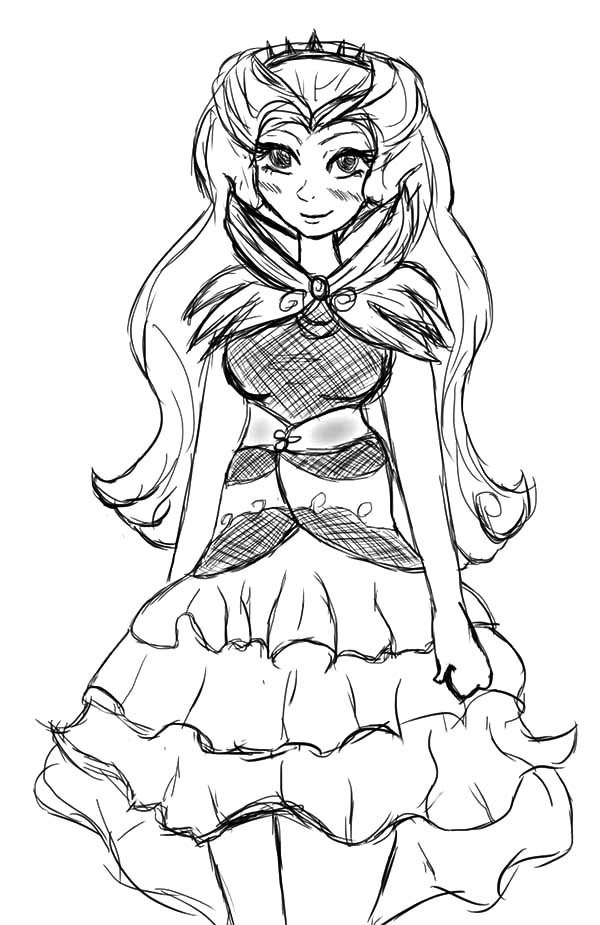 Drawing Raven Queen Ever After High Coloring Pages 600x925 Drawing Raven Queen Ever After High Coloring Pages