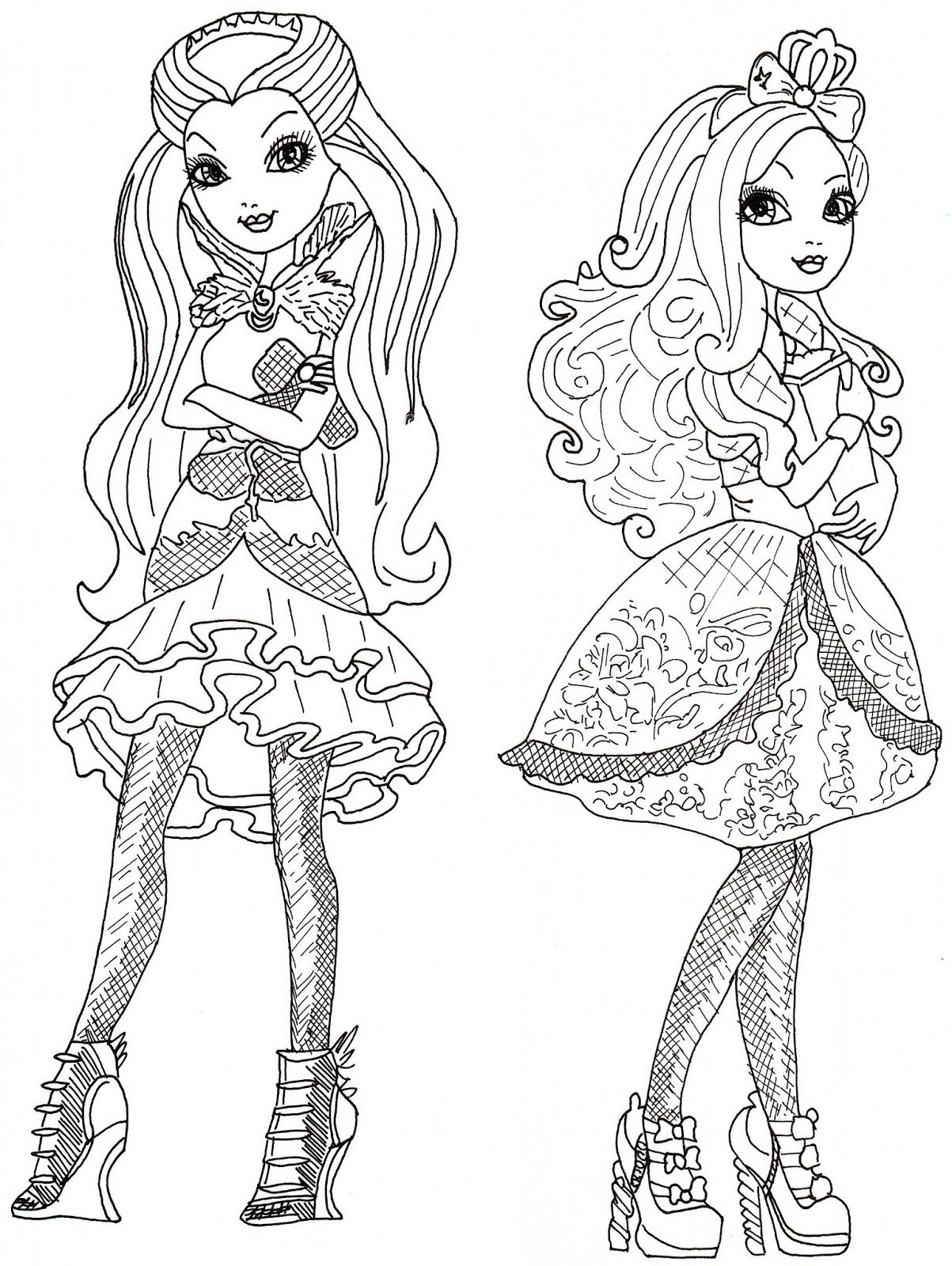Ever After High Coloring Pages Raven Queen And Apple White 1203x1600 Ever After High Coloring Pages Raven Queen And Apple White