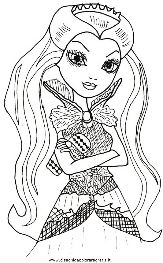 Ever After High Coloring Pages Raven Queen at GetColorings.com | Free ...