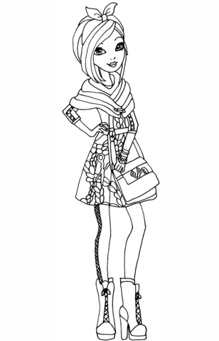 Ever After High Apple Coloring Page 308x480 Ever After High Apple Coloring Page