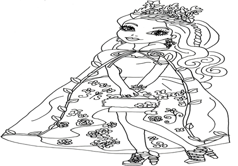 Ever After High Ashlynn Ella Coloring Pages Page Image Clipart 476x333 Ever After High Ashlynn Ella Coloring Pages Page Image Clipart