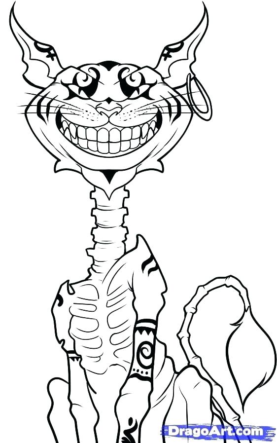 Cheshire Cat Coloring Pages Page Drawn Zombie 6 Mask Ever After 562x898 Cheshire Cat Coloring Pages Page Drawn Zombie 6 Mask Ever After