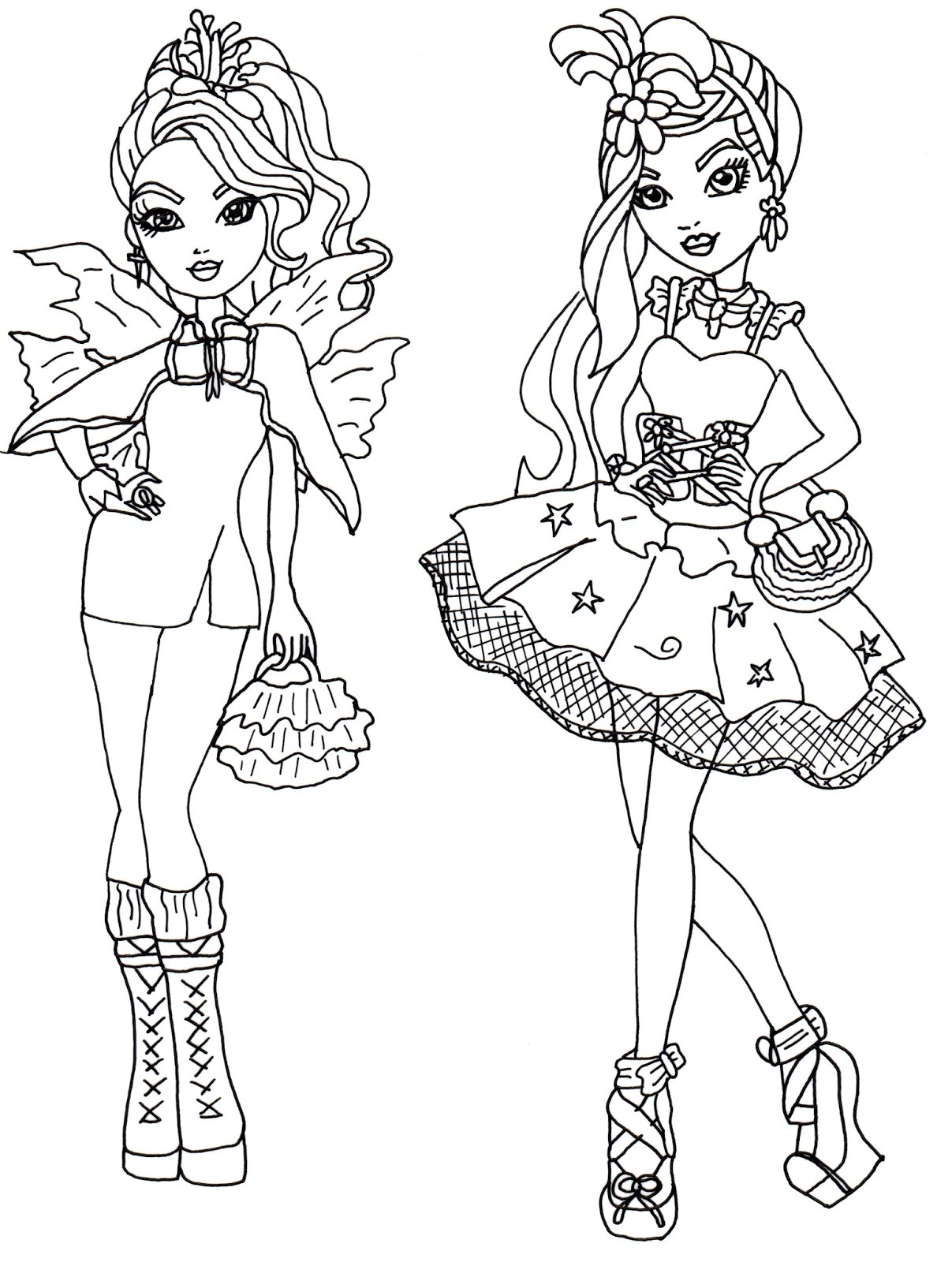 Ever After High Coloring Pages Getcoloringpages Download 1207x1600 Ever After High Coloring Pages Getcoloringpages Download