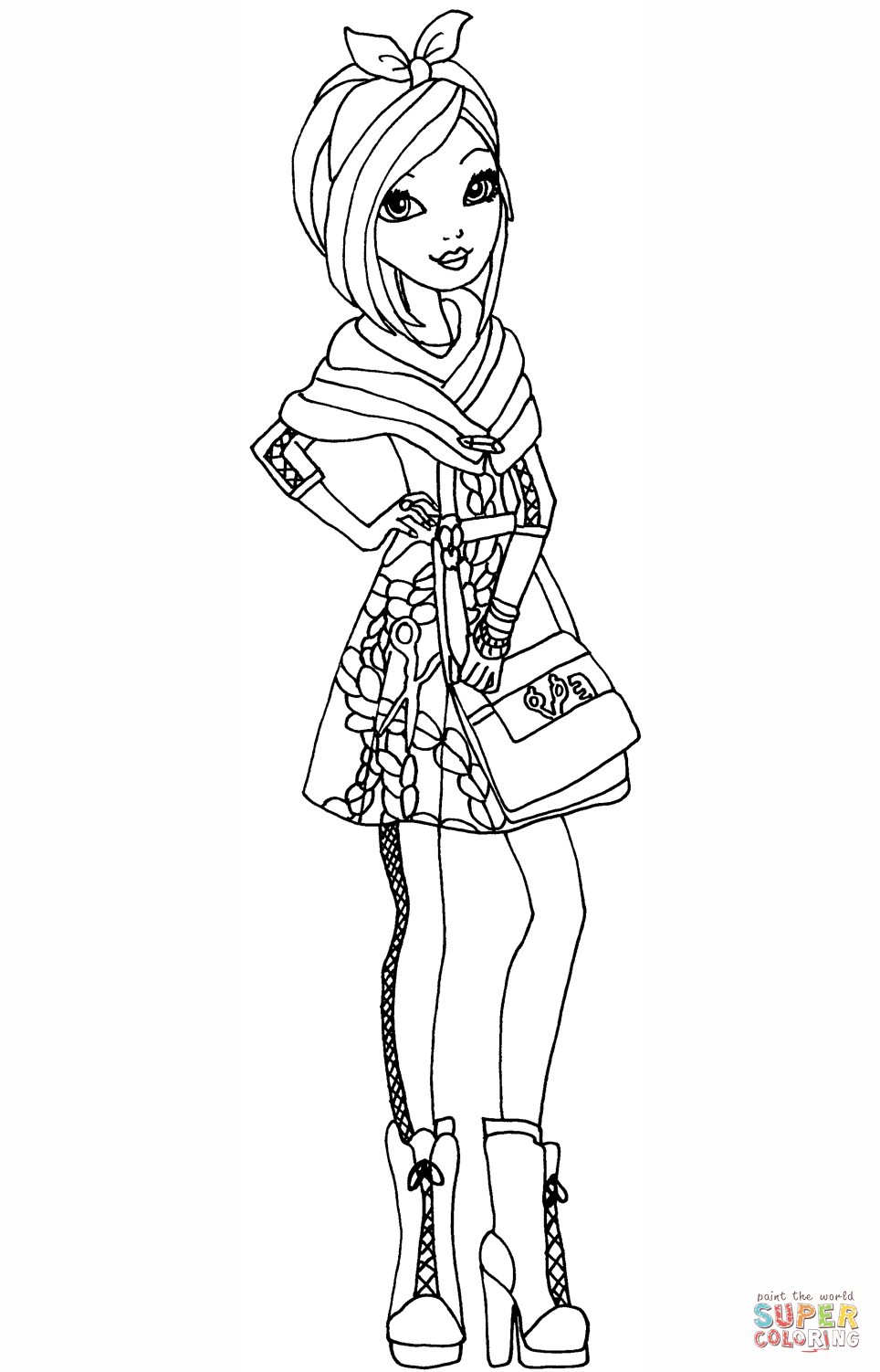 Ever After High Poppy Ohair Coloring Page Free Printable Coloring 964x1502 Ever After High Poppy Ohair Coloring Page Free Printable Coloring