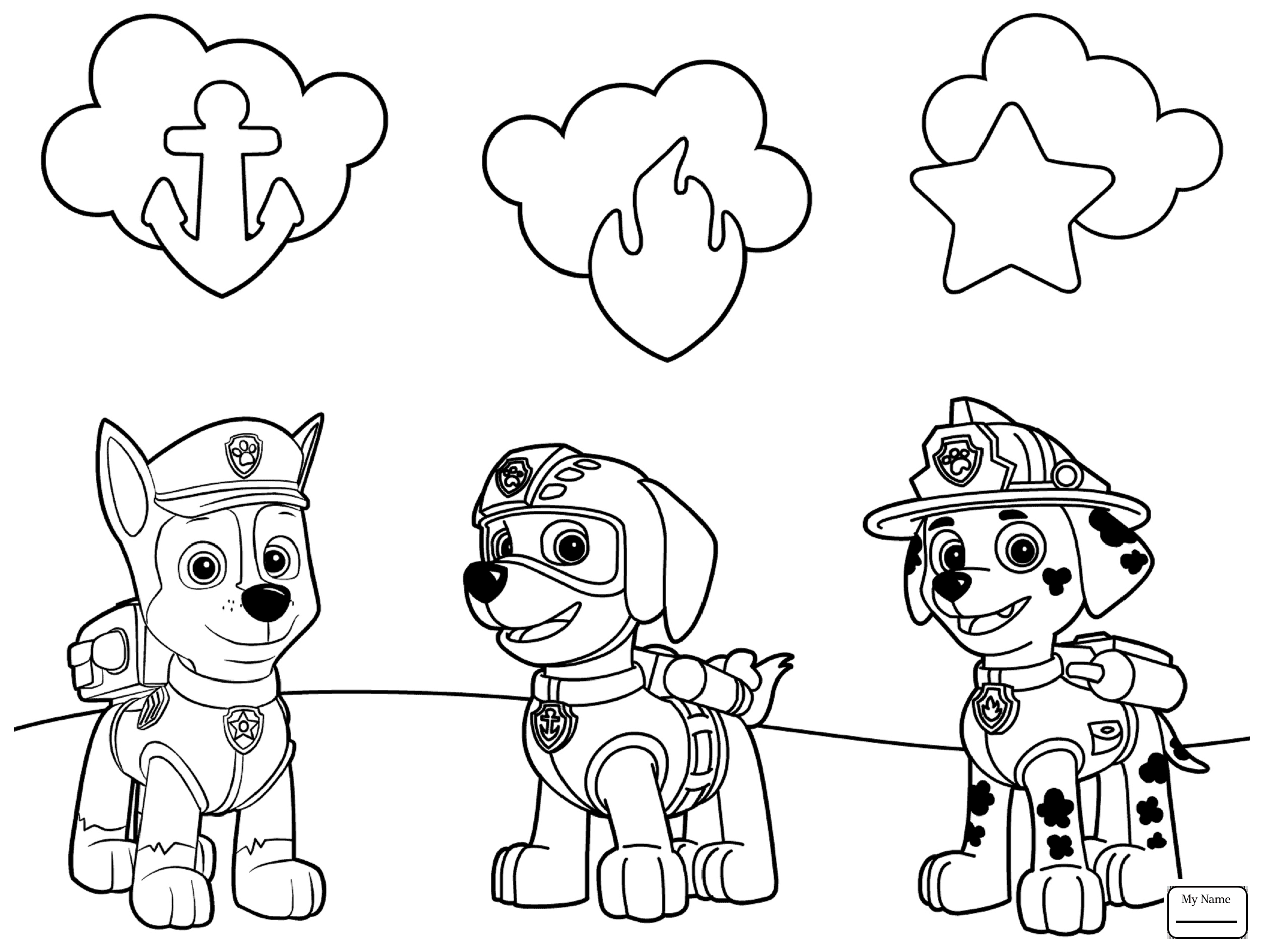 2519x1897 Coloring Pages For Kids Paw Patrol Cartoons Everest Marshall