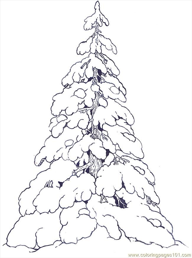 Free Printable Coloring Image Snow Covered Evergreens Reversed 650x873 Free Printable Coloring Image Snow Covered Evergreens Reversed