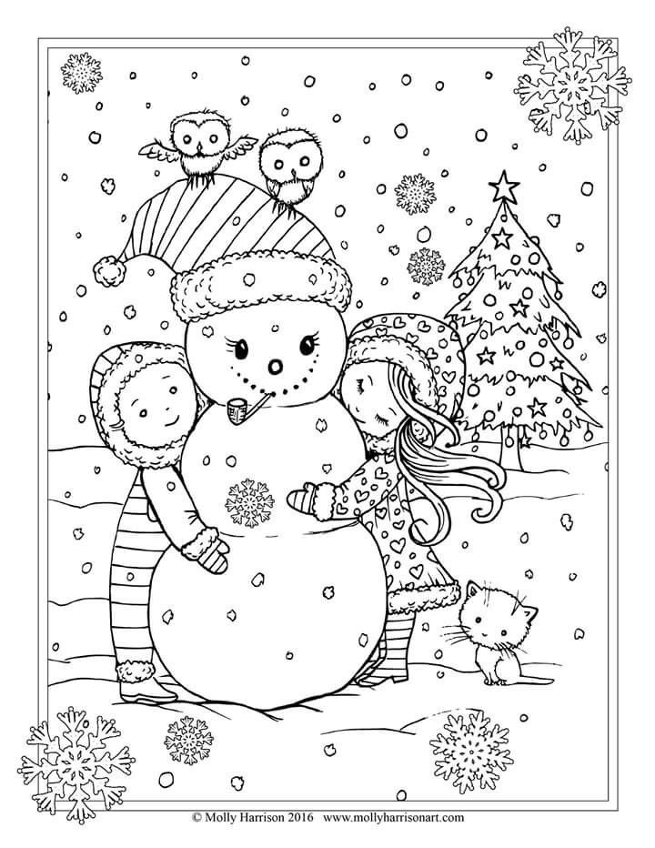 Owl Coloring Pages For Adults Everything Christmas 720x932 Owl Coloring Pages For Adults Everything Christmas