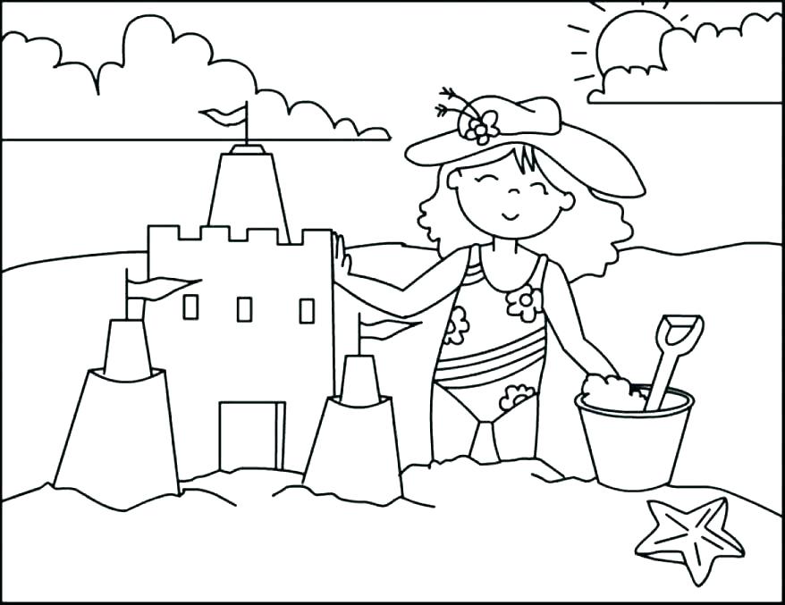 Beach Vacation Coloring Pages Printable Everything You Need 878x677 Beach Vacation Coloring Pages Printable Everything You Need