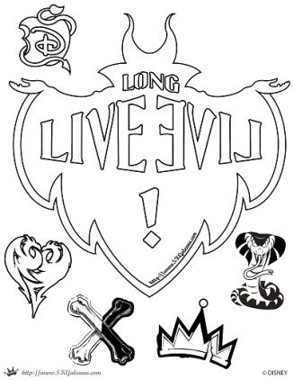 Free Disney Descendants Coloring Pages Descendants, Disney 326x422 Free Disney Descendants Coloring Pages Descendants, Disney
