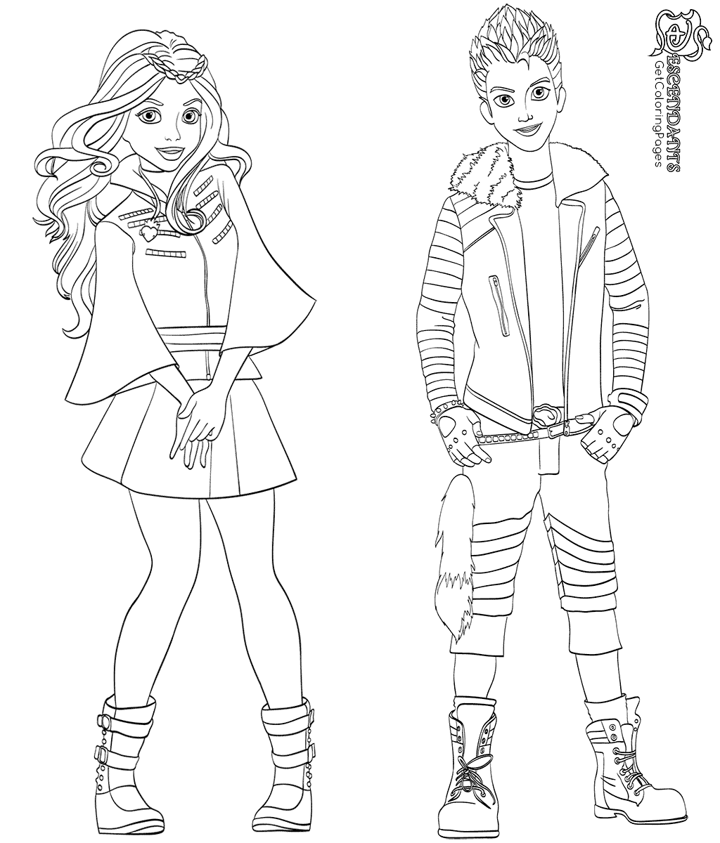 Carlos And Evie Coloring Page From Descendants 2 Characters 1024x1200 Carlos And Evie Coloring Page From Descendants 2 Characters