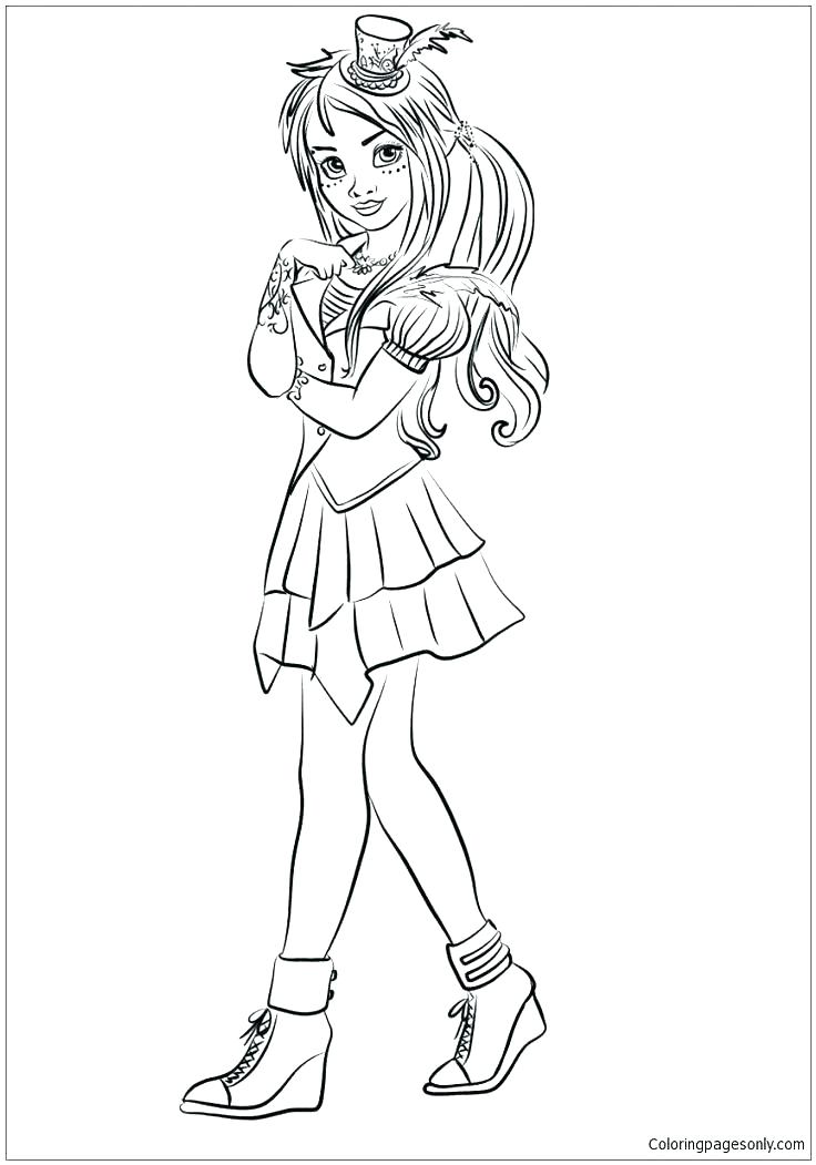 Evie Descendants Coloring Pages at GetColorings.com | Free printable ...