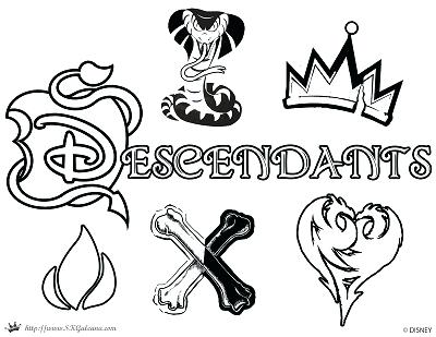 Descendants 2 Coloring Pages With Kids Coloring Sheets 400x309 Descendants 2 Coloring Pages With Kids Coloring Sheets