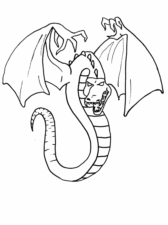 718x957 Dragon Coloring Pages Printable