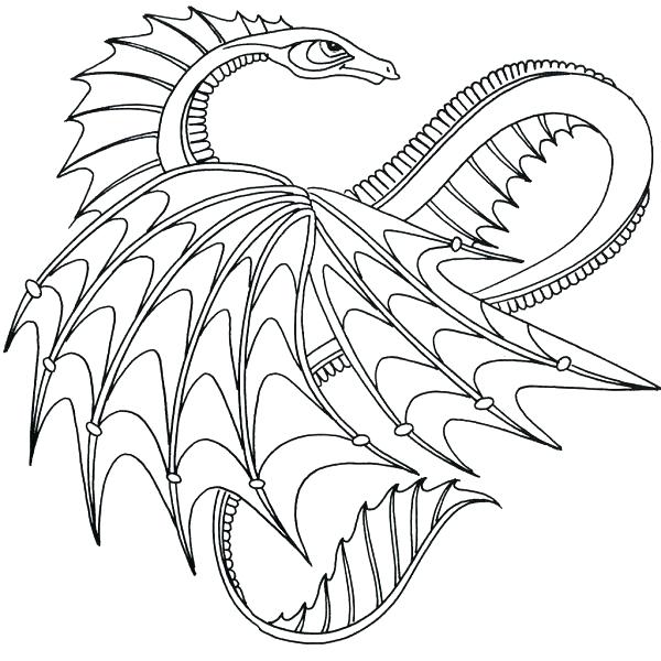 600x600 Dragons Coloring Pages Dragon Coloring Pages For Adults Dragon