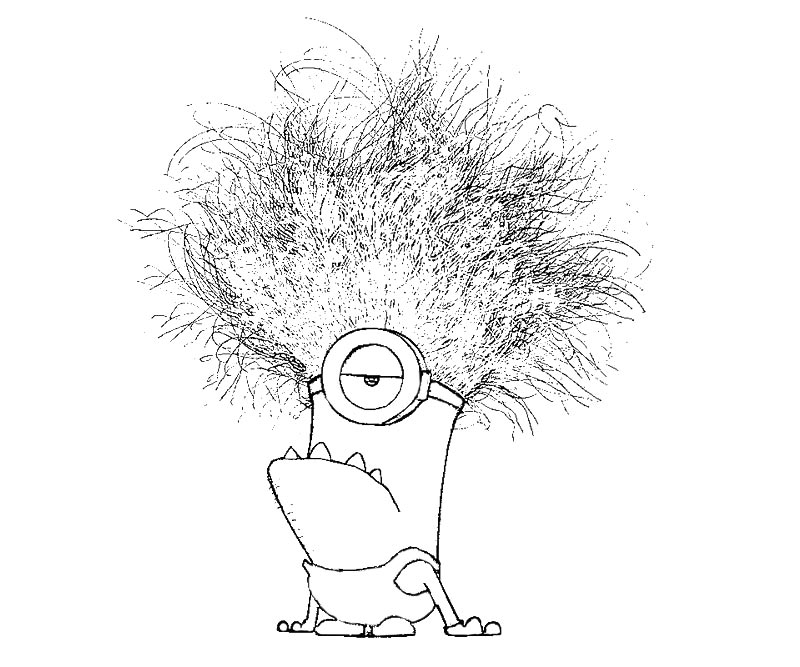 800x667 Evil Minion Coloring Page