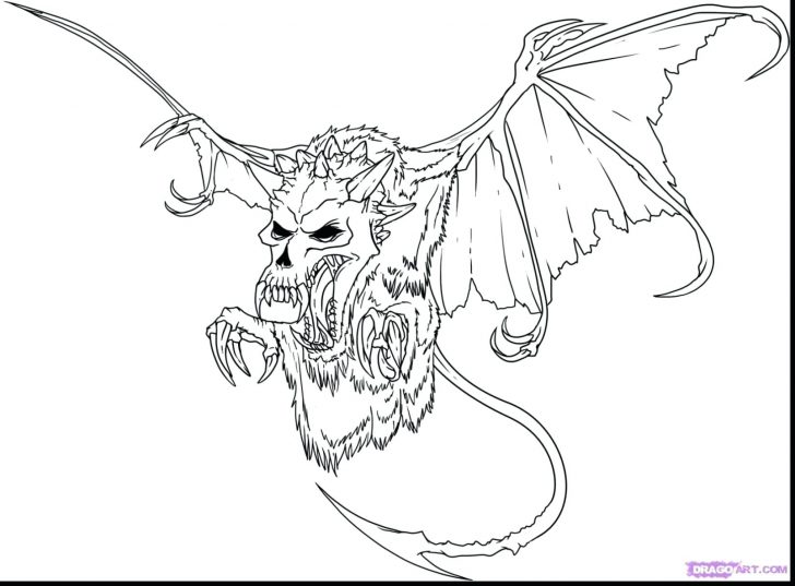 728x537 Halloween Ghost Coloring Pages Printable Superb Evil Skull