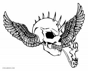 300x240 Evil Skull Coloring Pages Adult Coloring Adult